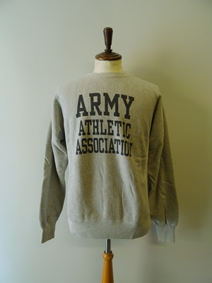 BUZZ RICKSON'S（バズリクソンズ）　HORIZONTAL KNITTING SWEAT SHIRTS “ARMY ATHLETIC ASSOCIATION”