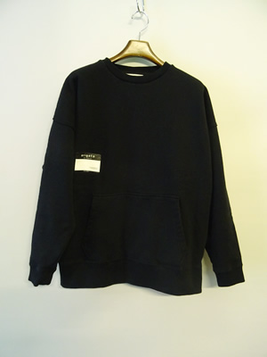 CLOVERU（クローバル）　WIDE CREW SWEAT "NAME CARD"