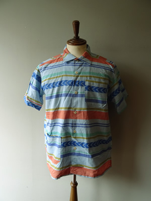 ENGINEERED　GARMENTS（エンジニアードガーメンツ）　CAMP SHIRT - HORIZONTAL MULTI STRIPE