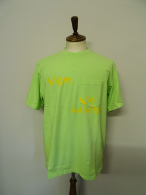 【SALE】ENGINEERED　GARMENTS（エンジニアードガーメンツ）　PRINTED CROSS CREW NECK T - WHERE