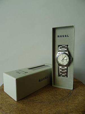 NAVAL WATCH（ナバルウォッチ）　NAVAL WATCH PRODUCED BY LOWERCASE FRXA017 WHITE MECHANICAL S/S 3 LINKS METAL BAND