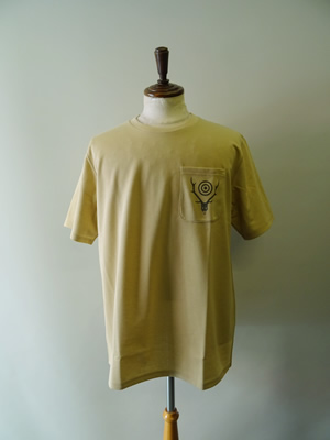 SOUTH 2 WEST 8（サウスツーウエストエイト）　S/S ROUND POCKET TEE - CIRCLE HORN